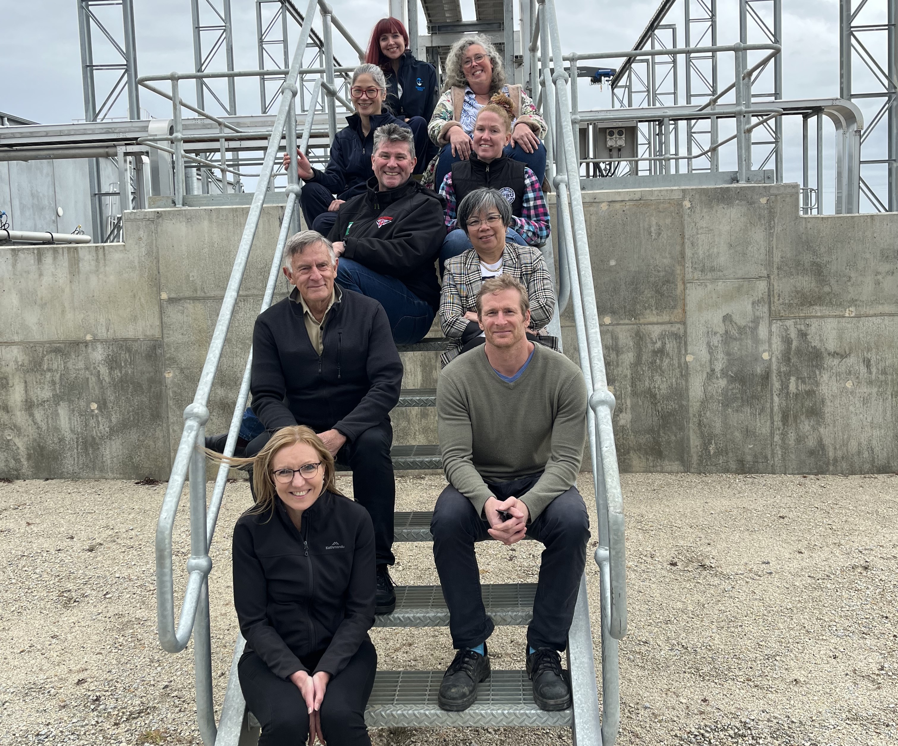 CRG members and staff touring Drouin wastewater treatment plant