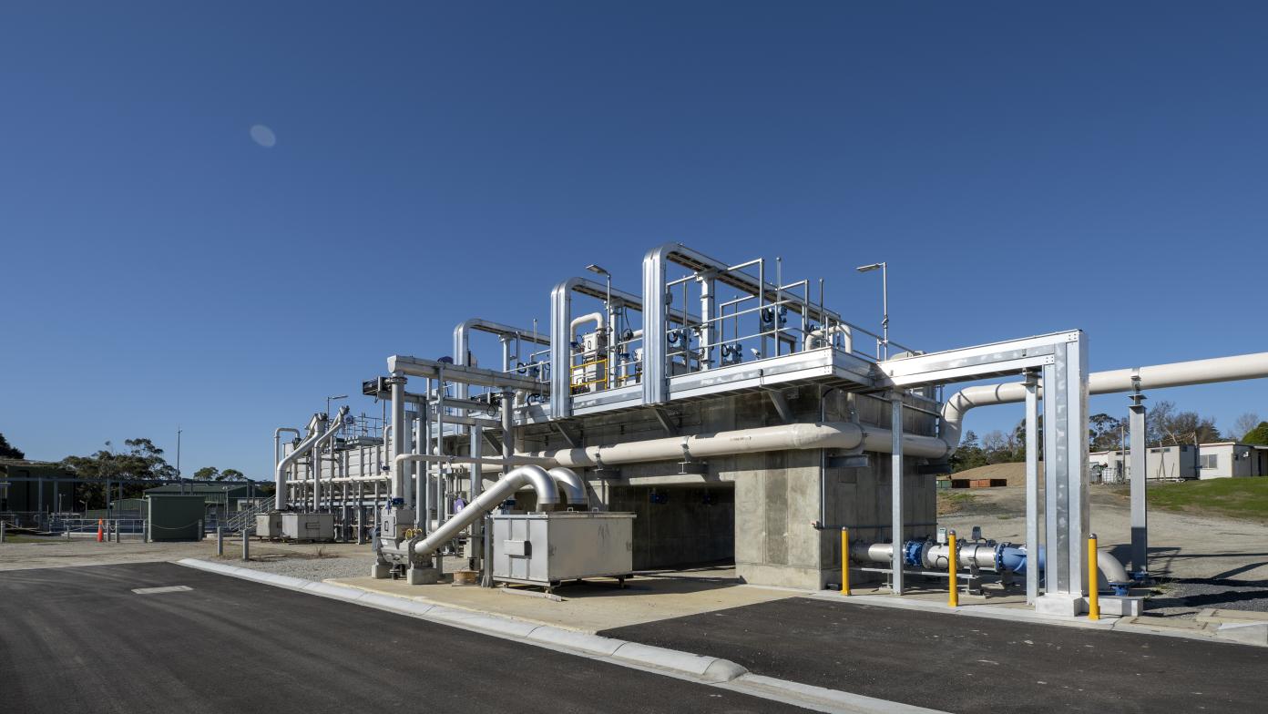 Infrastructure at the Drouin Wastewater Treatment Plant