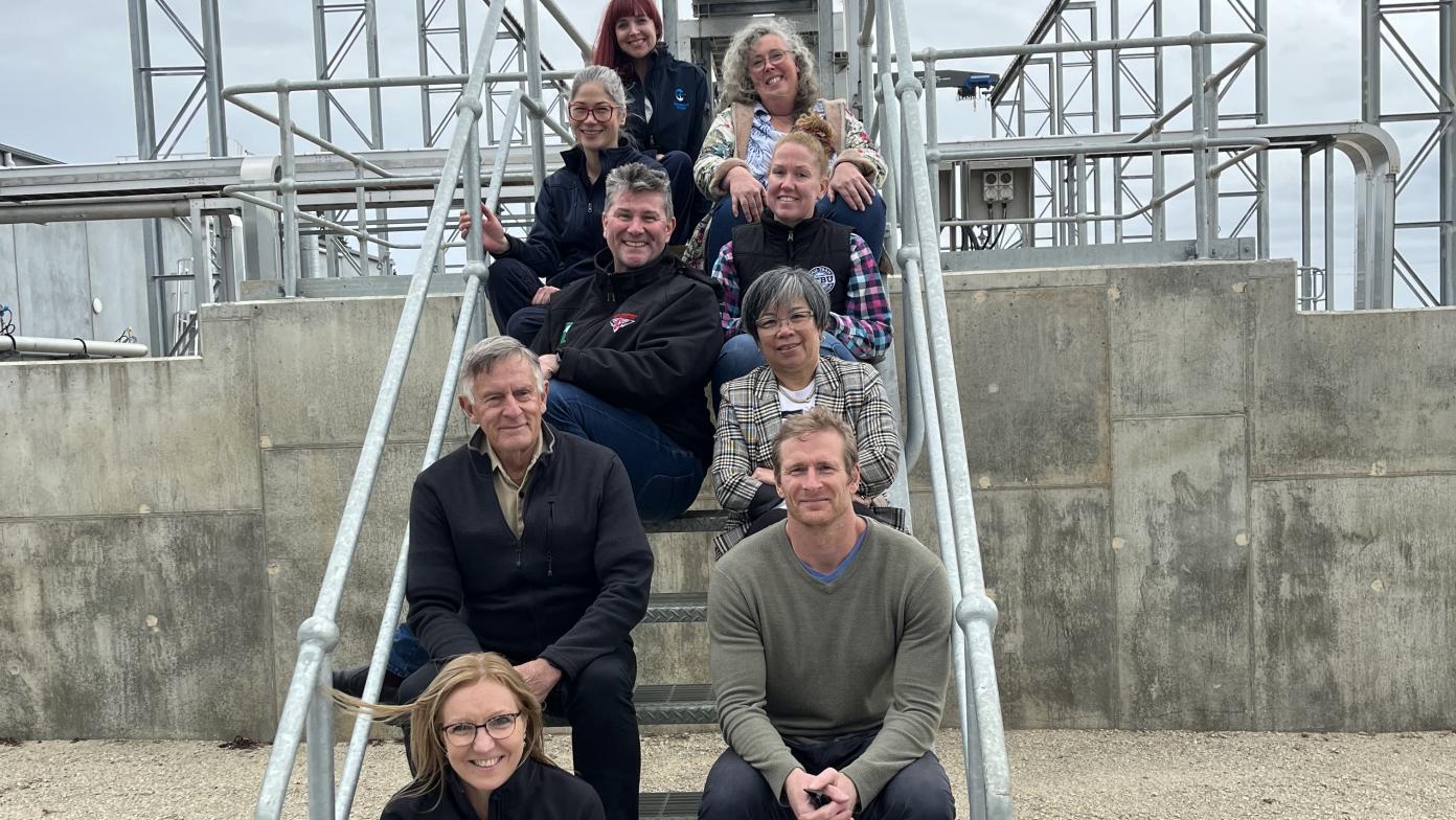 CRG members and staff touring Drouin wastewater treatment plant