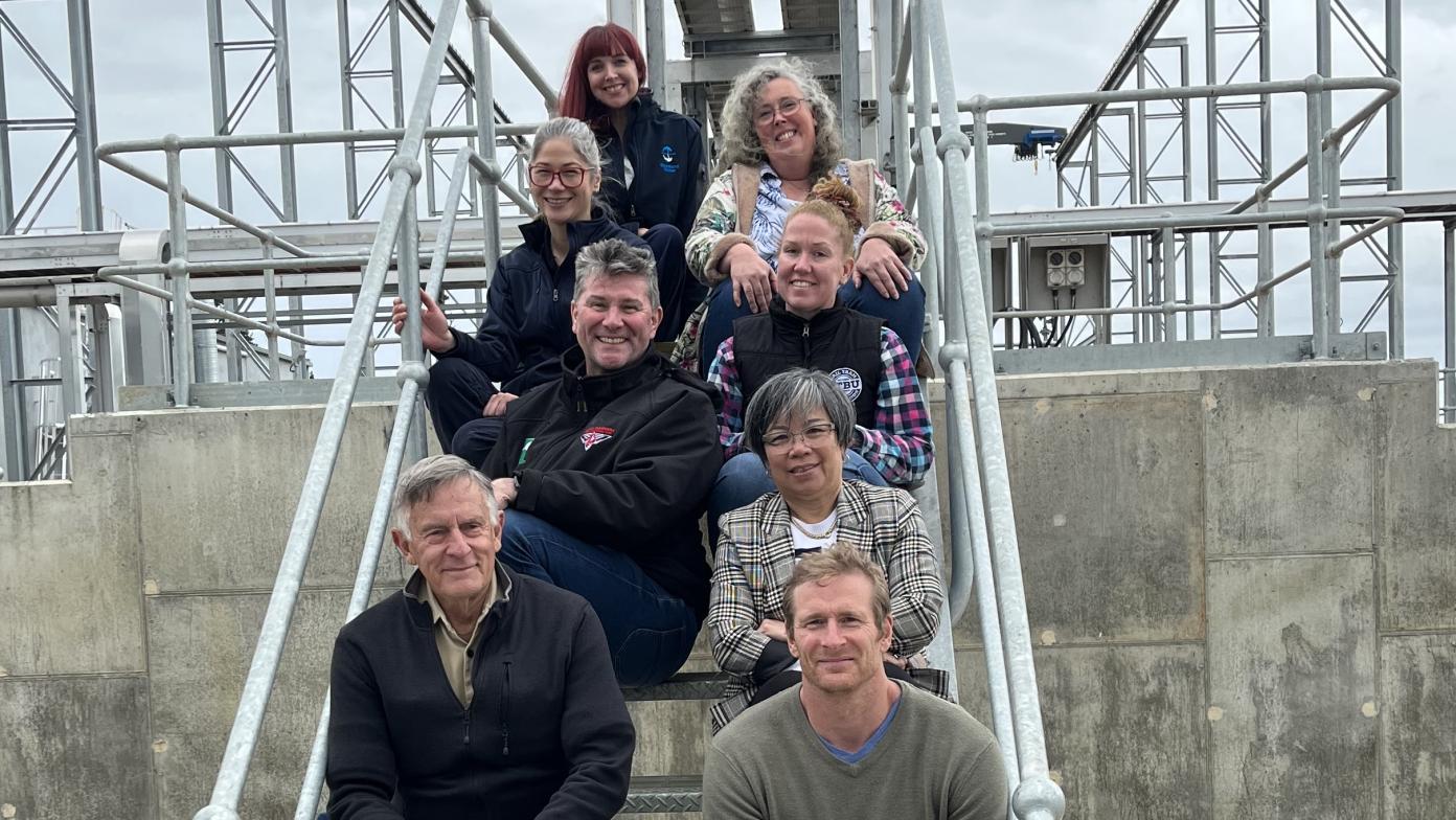 CRG members and staff at Drouin wastewater treatment plant