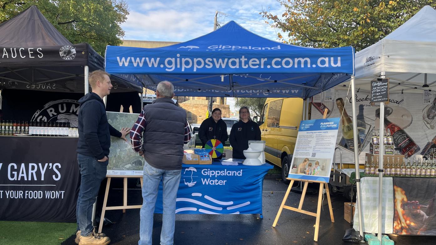 Stand at Traralgon Farmers' Market