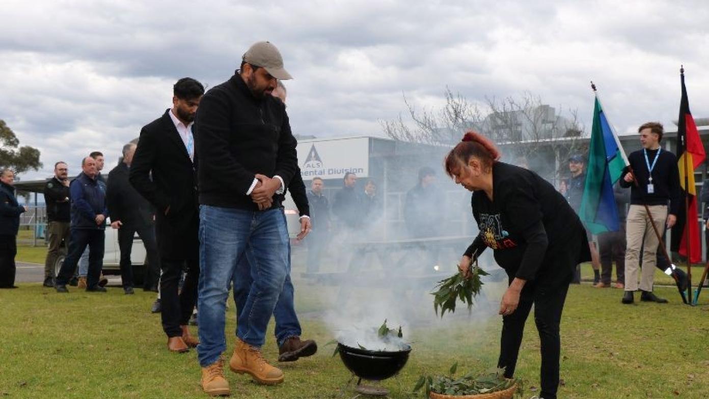 Traditional fire ceremony during NAIDOC Week celebrations