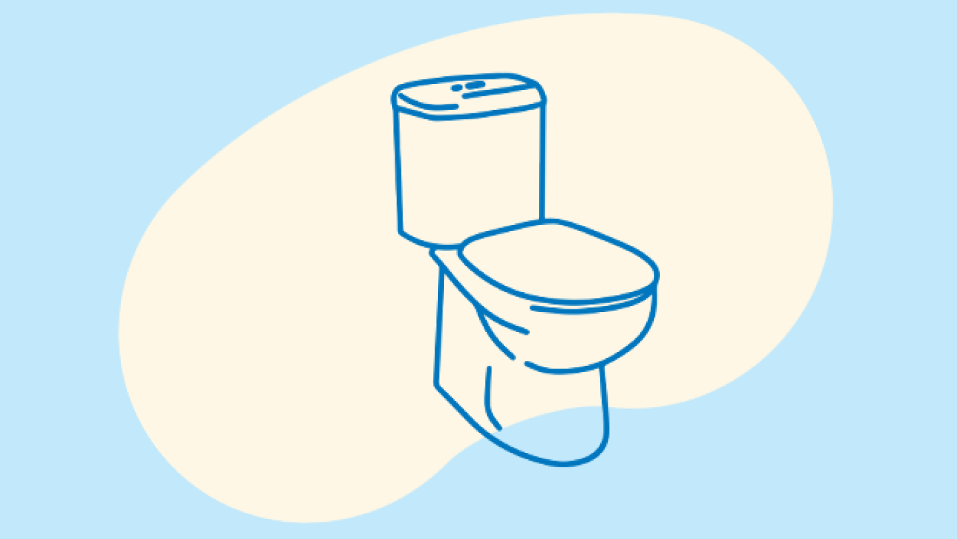 illustration of a toilet