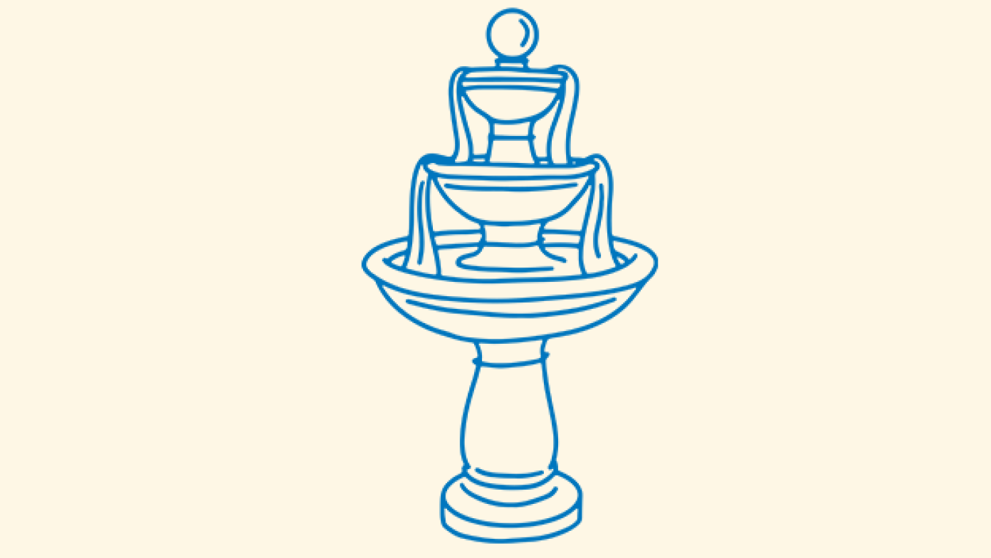 Illustration of water fountain