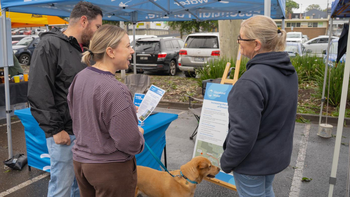 Engagement at community pop up