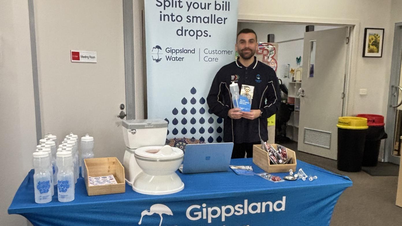 Gippsland Water pop-up event.