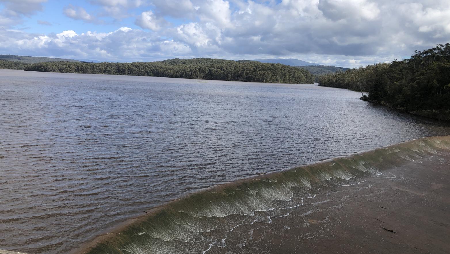 Body of water spilling