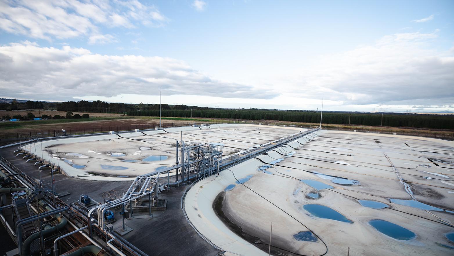 the GWF anaerobic (no oxygen) lagoons.