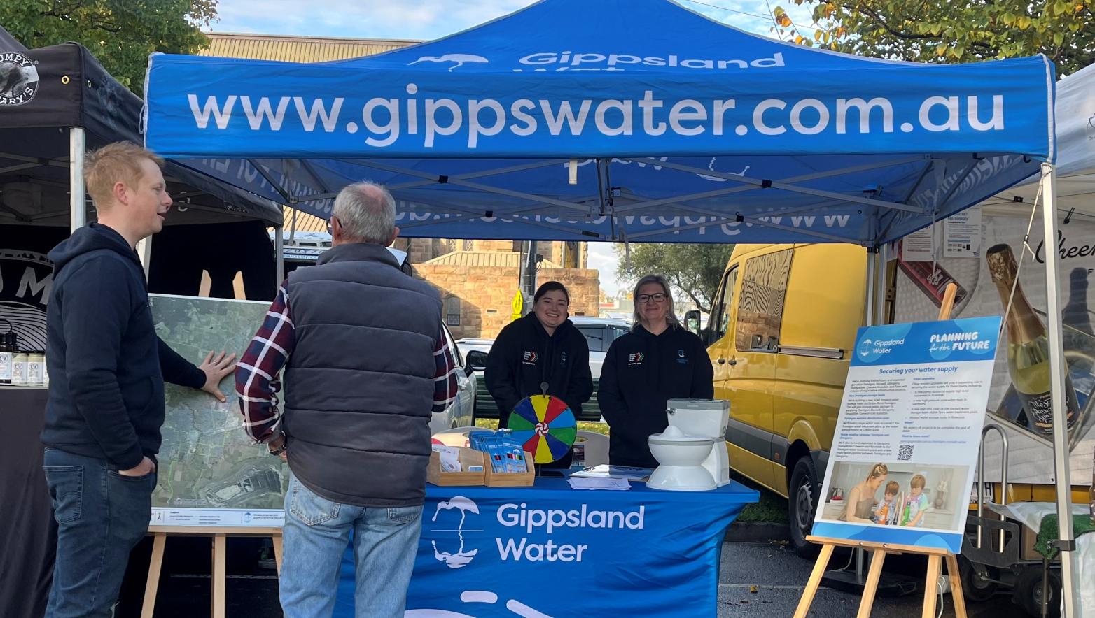 Gippsland Water stall at community market